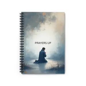Prayers Up notebook Spiral Notebook | Prayer journaling, faith design