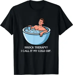 Shock Therapy Ice Bath Recovery, Cold Plunge Funny Quote T-Shirt