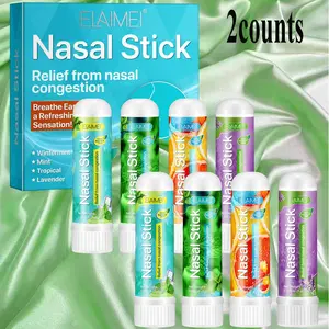 Nasal Stick, 2 Counts/set Refreshing Nasal Stick, Cooling Nasal Relief Stick, Portable Nasal Care Product for Women & Men, Oral