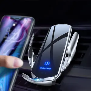 Car Wireless Charger, Magnetic Auto Infrared Induction Fast Car Charging Station, Universal Car Phone Holder Mount for iPhone Samsung Xiaomi, Magsafe Car Charger