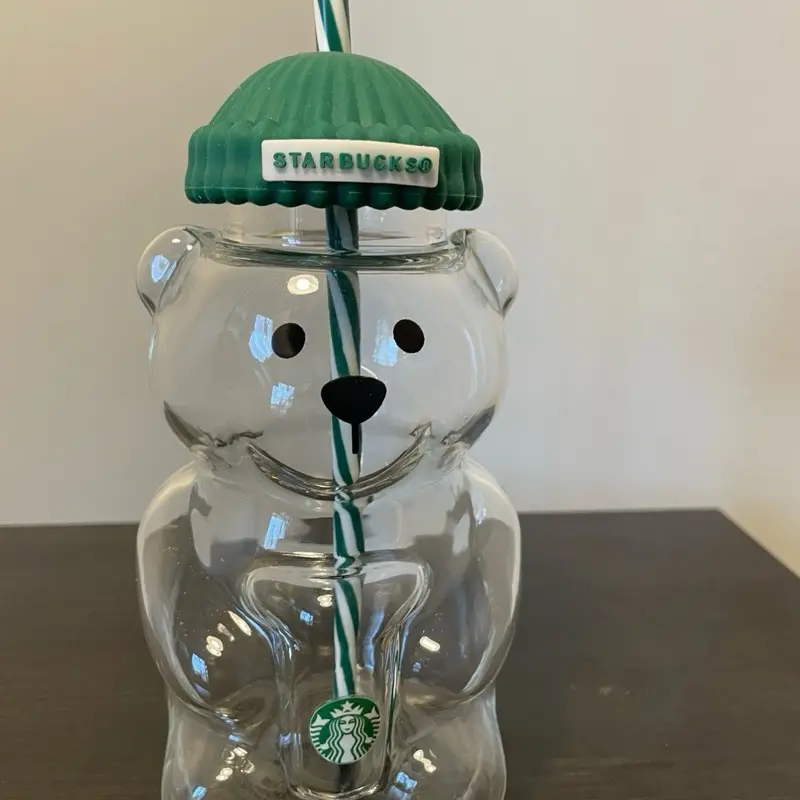 Starbucks glass bear bearista cup Starbucks glass bear bearista cup