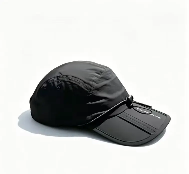HAPLAY Foldable Outdoor Cap - Lightweight Packable Water-Resistant Polyester Outdoor Headwear, Adjustable 54-58cm, 7cm Brim, Compact Travel Hat for Hiking, Fishing & Cycling, Unisex Summer