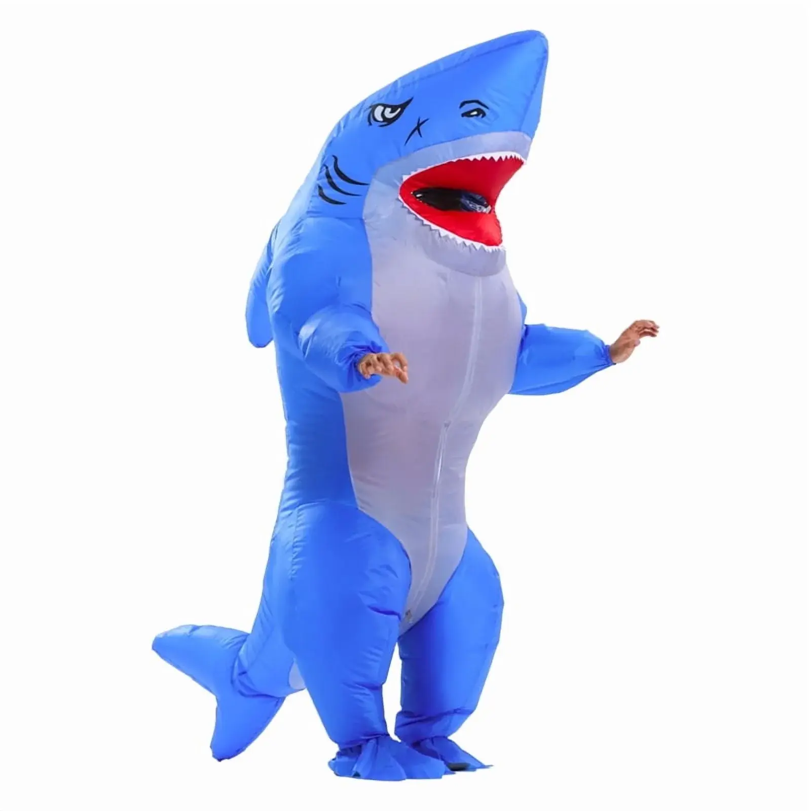 Inflatable Shark Costume Blow up Costume Party Game Halloween Costume Cosplay Fancy Party Costume