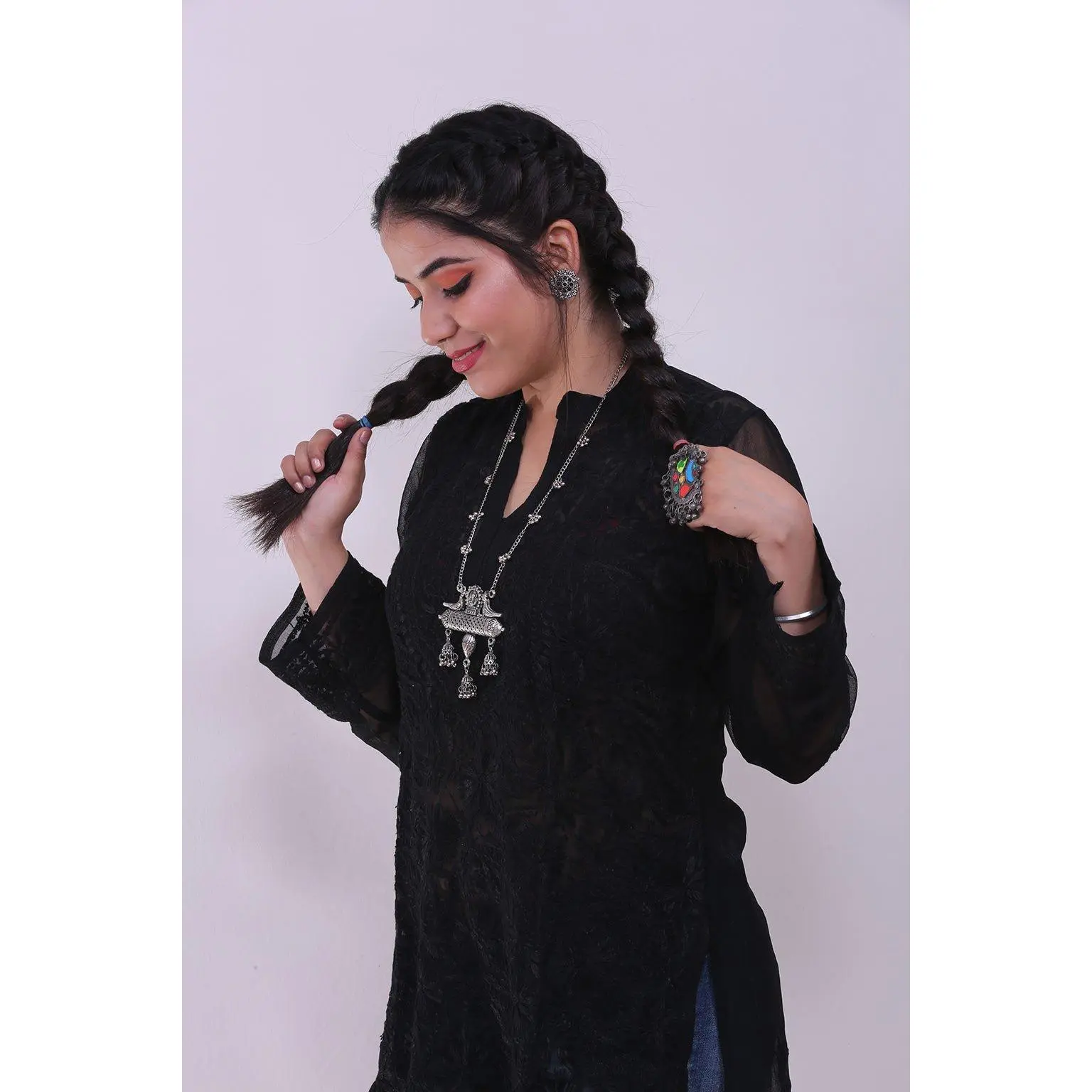 Chikankari Georgette Top
