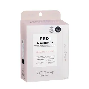 Pedi Moments, Two Sets of Pedi in a Box 4 Step + a Nail File, Jasmine Soothe, Spa Pedicure Kits, Nail Kit, At Home Pedi, Pedicure Prep, Pedicure Supplies, Self-Care Kit