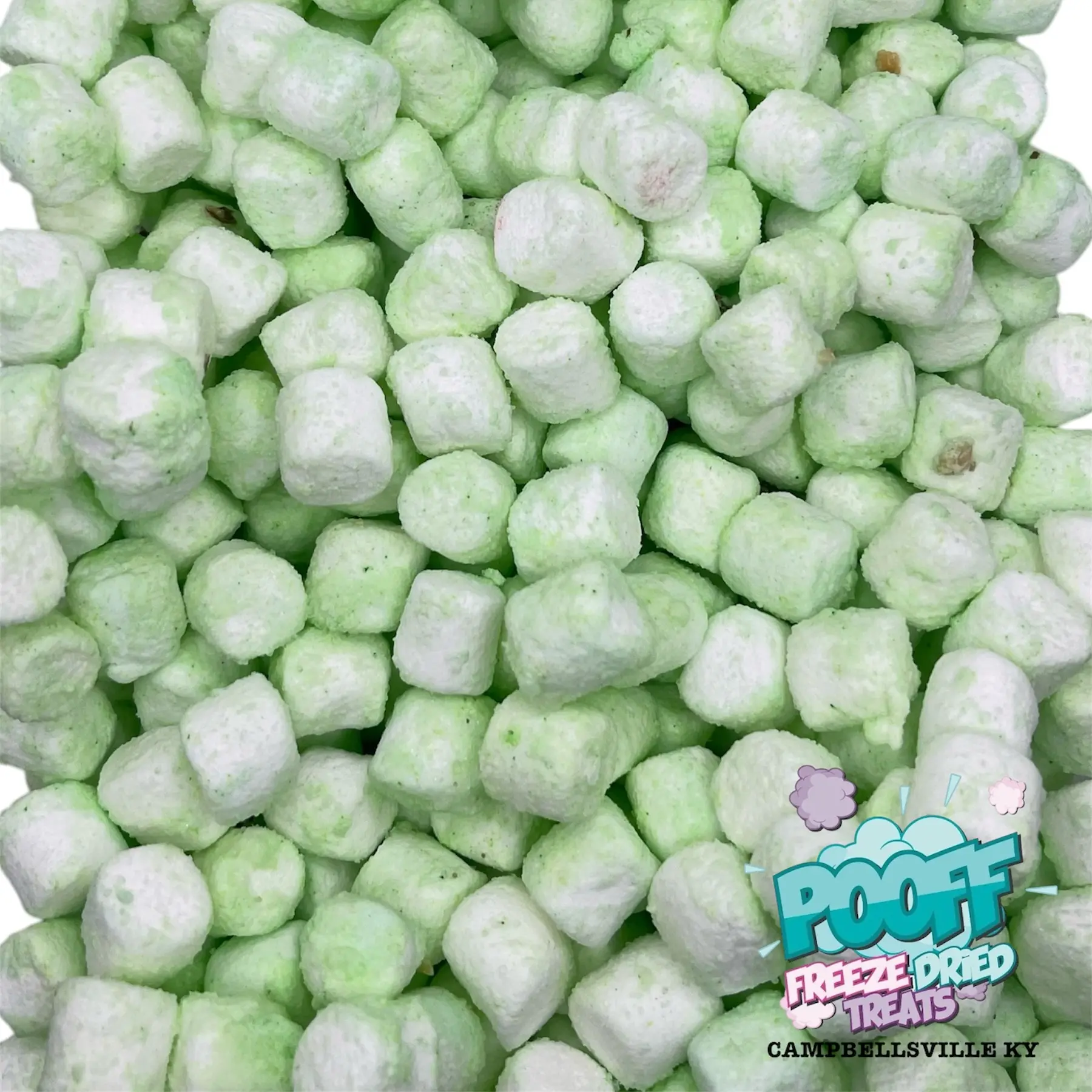 Freeze Dried Pistachio Marhsmallows Freeze Dried Pistachio Marhsmallows