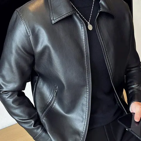 Men's Solid Color Plain Jacket, Regular Fit Casual Fashion Comfy Collar Long Sleeve Outerwear for Daily Outdoor Wear, Men Cloths for All Seasons