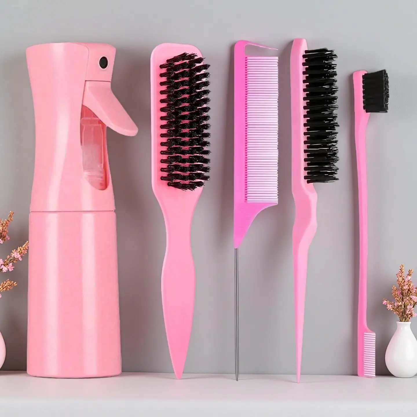 Pink Hair Styling Tool Set Women main image 3