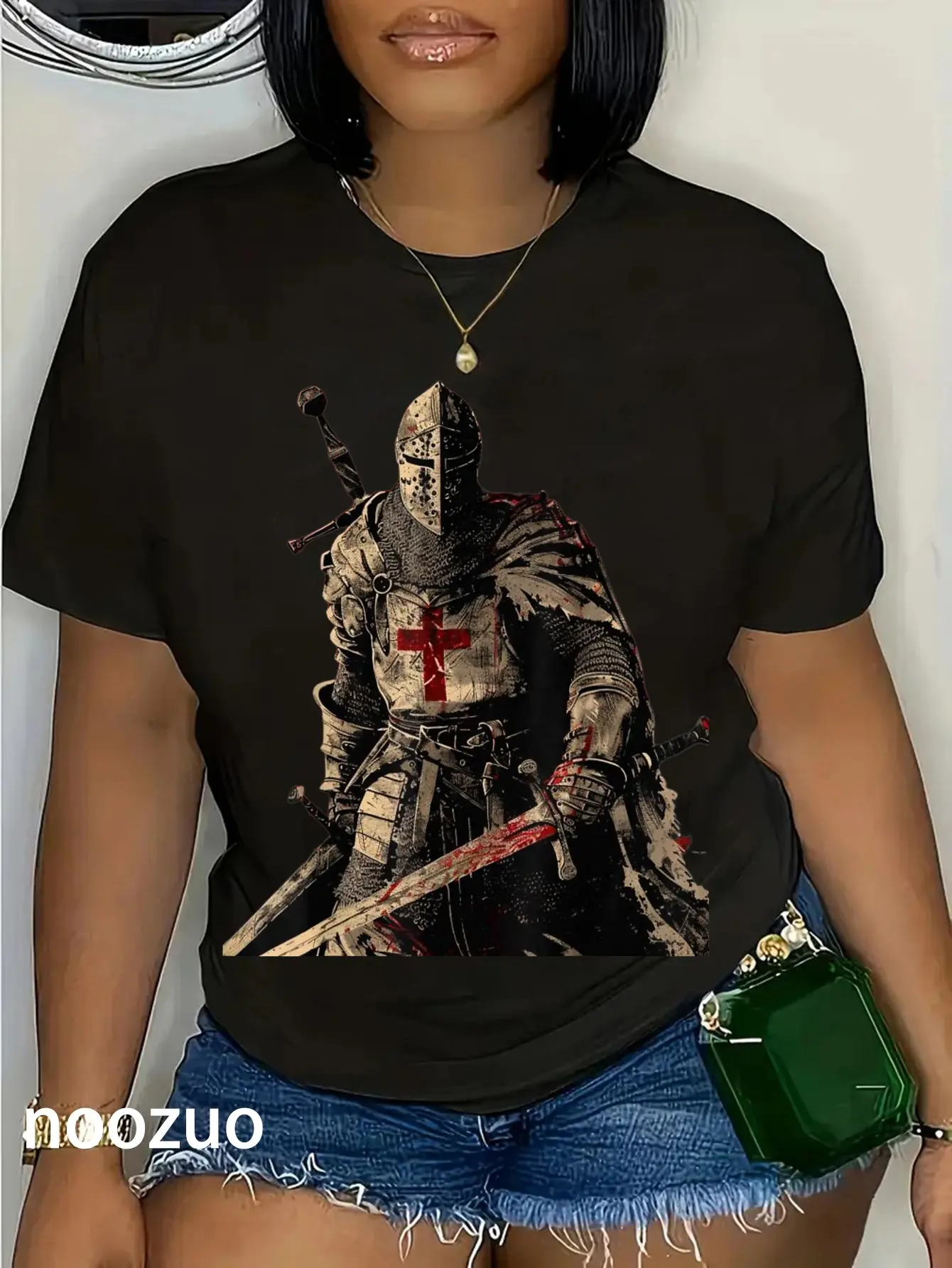 100% Cotton Knight Christian Templar Warrior Of God Crusader Gift T-Shirt