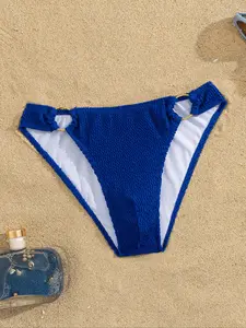 Men's Ring Blue Swimming Swimwear Fashion Sexy Triangle Swimsuit Beach Holiday Resort Wear, All Seasons, Plain Style
