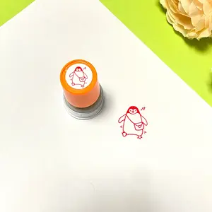 Penguin Pattern Stamp, Happy Singing Penguin Hand Account Stamp, Teacher Reward, Penguin Record Attendance Stamp, Ink Mark