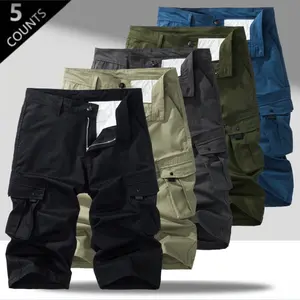 Men’s 5-Pack 3D Cargo Shorts – Water-repellent, durable, zip fly, relaxed straight fit