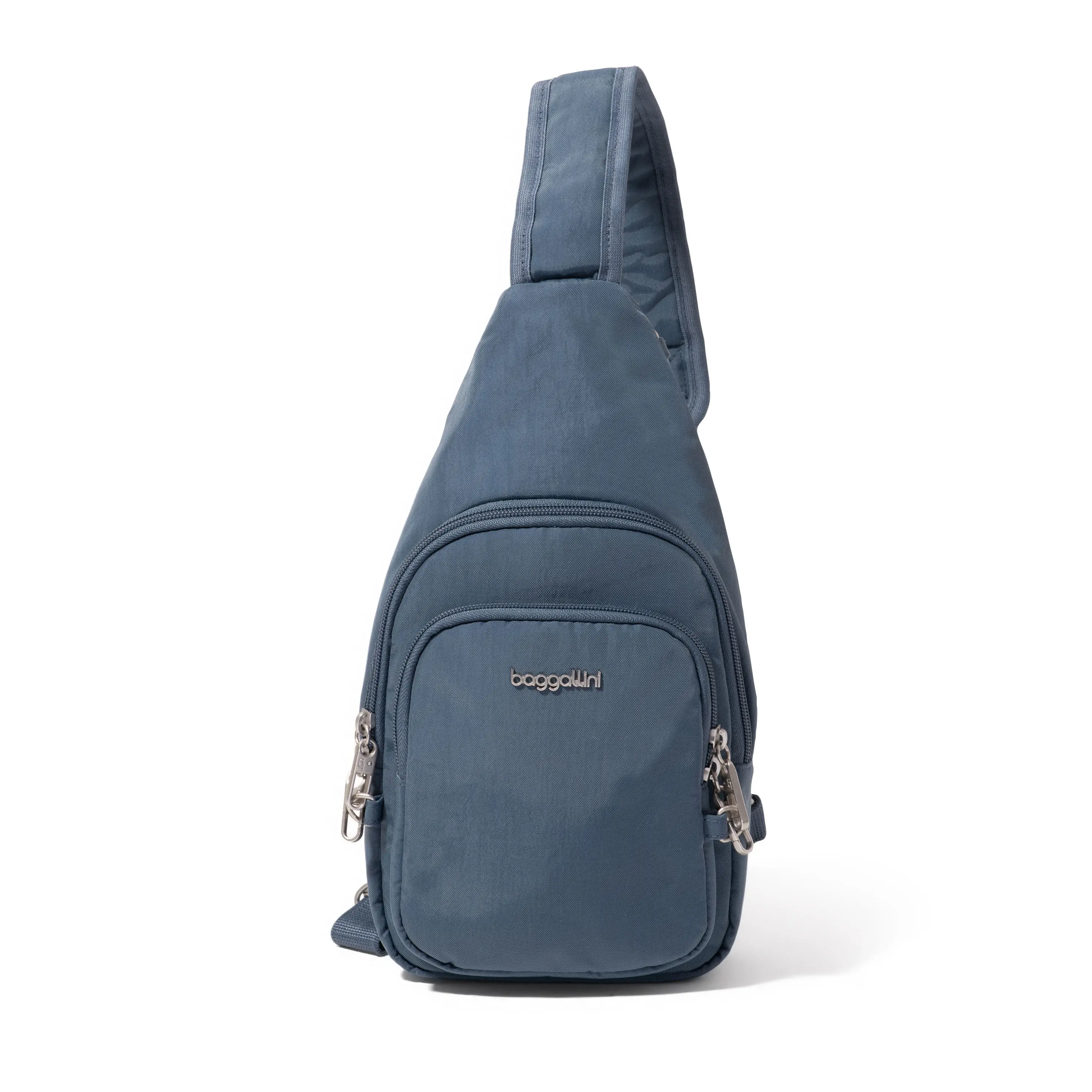Baggallini Women's Securtex Anti-Theft Daytripper Sling, Cut-Resistant and Water-Resistant Carry-All Backpack for City Travel, Compact Shape
