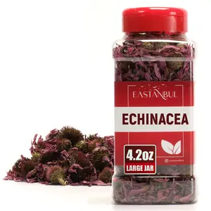 Eastanbul Echinacea Purpurea, 4.2oz Dried Echinacea Flowers & Leaves, Loose Leaf Whole Equinacea Herb