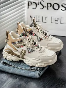 Men's High-Top Dad Shoes | Platform Running Sneakers | Street Style Athletic Wear | Sporty Running Shoes | Running Trainers | Trainer Runner Shoe