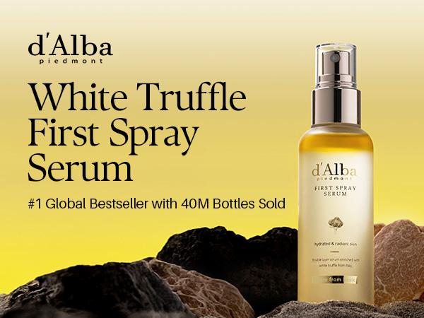 [OFFICIAL d'Alba] White Truffle First Spray Serum - Authentic Face Glow Serum - Lightweight & Vegan Korean Serum Face Spray (3.38 fl oz)
