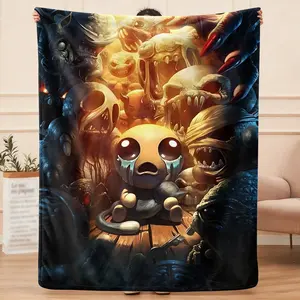 The Binding of Isaac  flannel blanket, exclusive gift for home, office, camping travel, personalized pattern design, modern style, soft texture