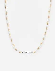 Worthy Letter Necklace