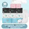 Zhuyinlife 100% Organic Cotton Menstrual Pads Set, 18-200 Pads, PH Balancing & Odor Blocking, Leakproof, Super Absorbent, Unscented - Feminine Pads for All Flow