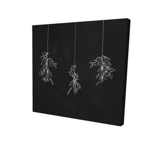360 stand Mistletoe Leaves Holiday Wall Photo Print, 36x36 in, Artistic Room Home Decoration, Festive Gift for Home Supplies Posters & Prints