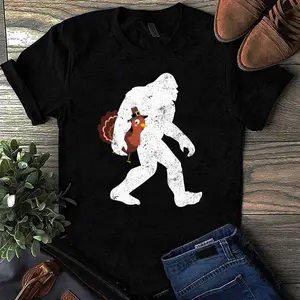 Bigfoot Thanksgiving Day Humor T-Shirt