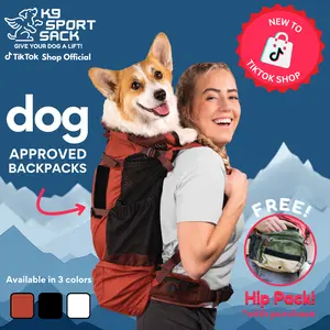 Knavigate K9 Sport Sack® Advanced Dog Carrier for Dogs Up to 50 lbs with Internal Frame & Hip Belt Adventure-Grade Construction for Biking Hiking & Travel Secure Stable All-in-One Adventure Pack