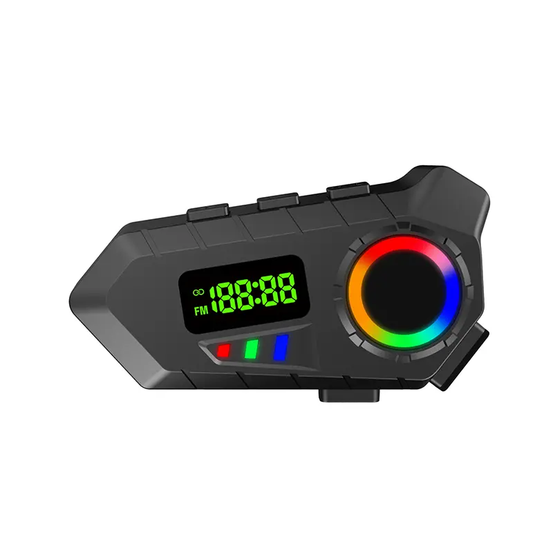Y30A Bluetooth Motorcycle Helmet Headset, Hi-Fi Stereo, IP65 Waterproof, FM Radio, Hands-Free Calling, Noise Cancellation, Easy Installation
