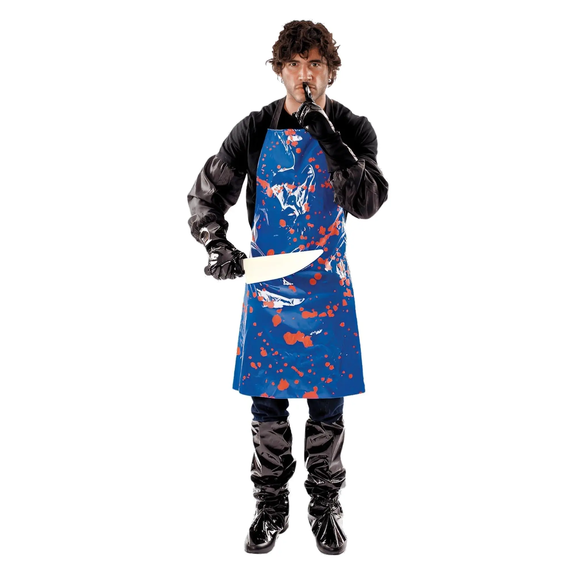 Bay Harbour Butcher Adult Costume, Menswear, Halloween, Matching, Shiny, Apron Set