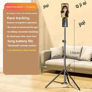 New APP-free Smart 360 ° Mobile Phone Gimbal Fully Automatic Tracking Stabilizer Live Streaming Rotating Vlog