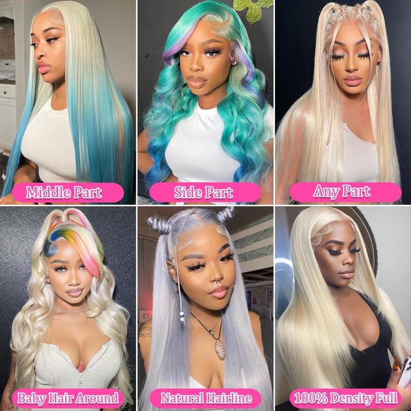 [Wig Clearance Sale] Suntuhair 100% Human Hair Wig 613 Lace Front Wig Human Hair Blonde 13X4 HD Transparent Lace Front Wigs Human Hair 180% Density Blonde 613 HD Straight Lace Frontal Wig Pre Plucked
