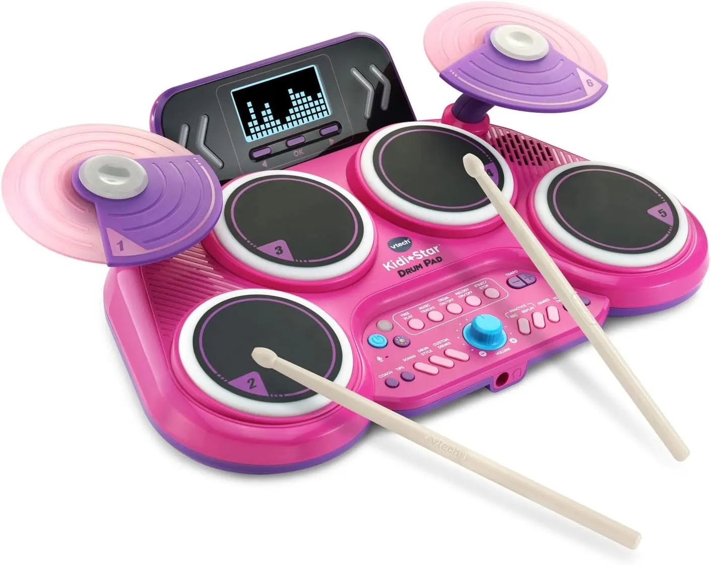Kidi Star Drum Pad 30 Built-in Songs Wireless Kidi Star Drum Pad 30 Built-in Songs Wireless