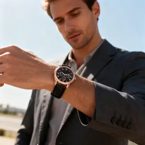 2025 Men's High-End Watch - Limited-time Promotion - Versatile, Fashionable, High-End Quartz Watch - Three-Handed Men's Watch