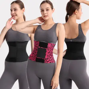Elastic & Adjustable Leopard Print Waist Trainer Belt for Women Stylish Abdomen Control Shapewear Corset in Leopard & Pink Patterns for Enhanced Silhouette Comfortable Fit Ideal for Daily Wear and Workouts