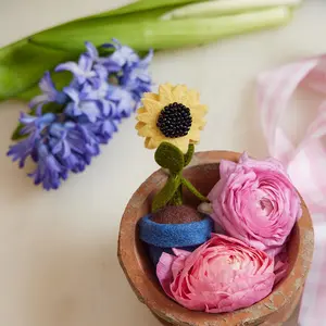 Sunflower Pot Ornament