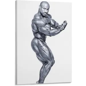 Bodybuilder Dexter Jackson Bodybuilding Art Poster (10) Canvas Poster Bedroom Decor Office Room Decor Gift