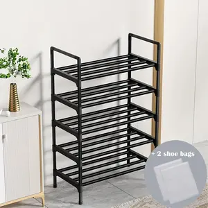 5 Layer Shoe Rack, 1 Count Large Capacity Foldable Shoe Organizing Storage Rack, Folding Home Organizer for Bedroom, Living Room, Office