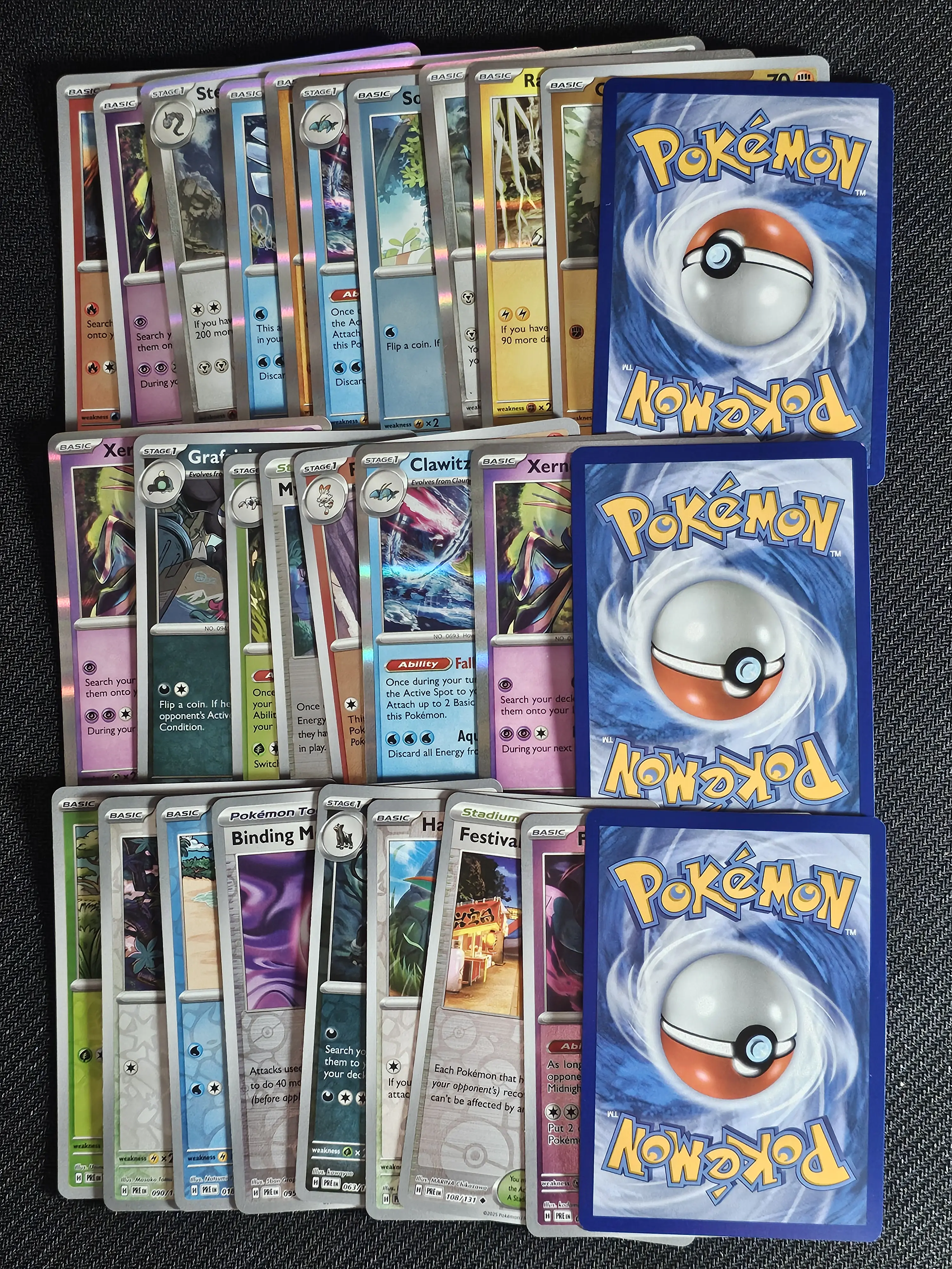 Lot of 10 Pokemon cards collectible Pokémon Trading Card Lot - Holographic, Shiny Non-Sports Collectible Cards