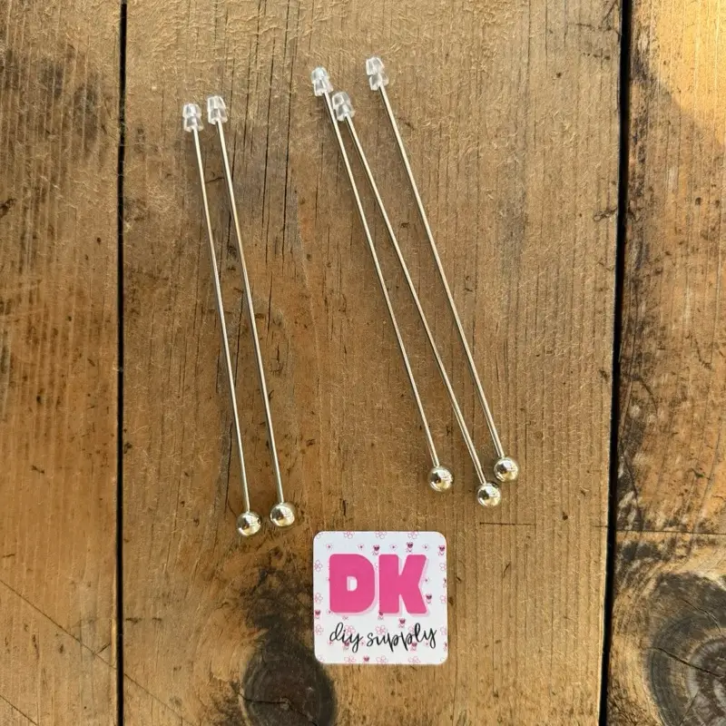 (AC2) 5pc - 4.7in Beadable Pokey Tool, Weeding Tool Beadable, DIY Weeding pokey tool