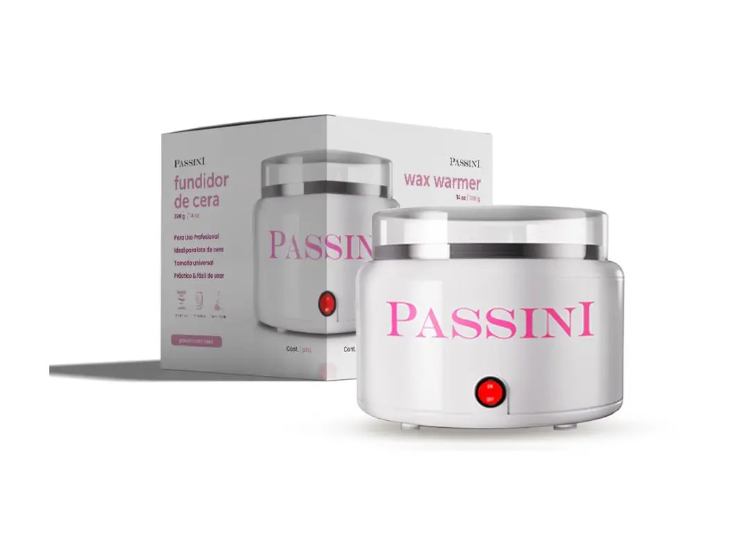 Passini Wax Warmer Pot - 14 oz Capacity for Hard Warm Formulations & Pearls, Versatile Home Hair Removal Tool, Single Item Beauty Solution