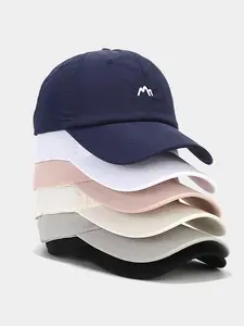 Men's Lightweight Quick-dry Outdoor Casual Sports Cap, Soft Polyester Baseball Hat with Logo Embroidery, Breathable All-season Design for Hiking, Camping & Casual Wear, Baseball Caps