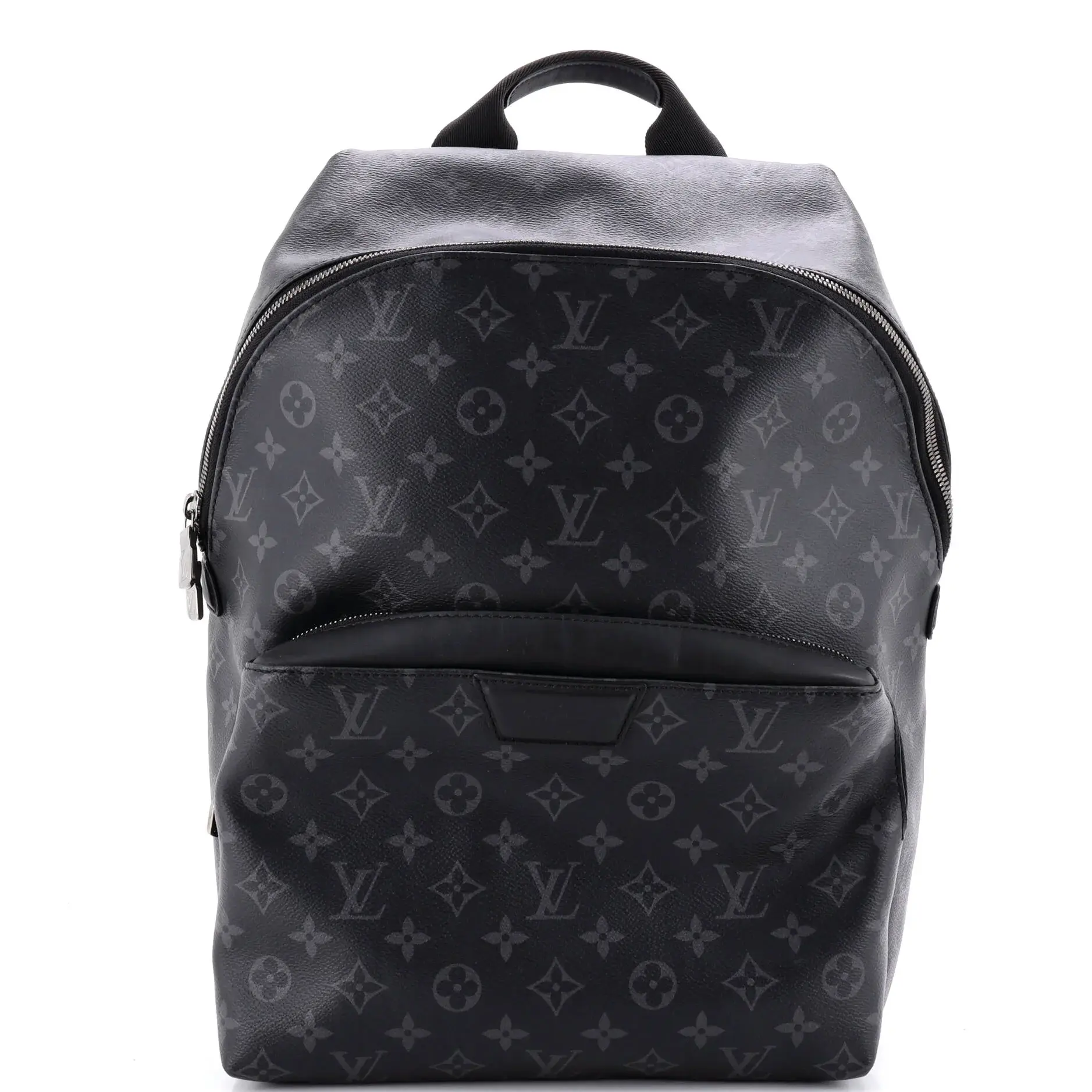 Pre-owned Louis Vuitton Canvas Coated, Leather Backpacks Discovery Backpack Monogram Eclipse Canvas PM by Rebag