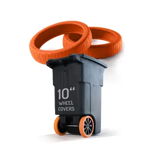 GOOD NEIGHBOR WHEELS - Quiet Wheel Covers for Trash Cans - 10” GOOD NEIGHBOR WHEELS - Quiet Wheel Covers for Trash Cans - 10”