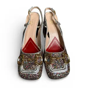 Gucci Lovelight Mid-Heel Slingback with Horsebit
