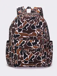 Brown camouflage Print Kids Backpack