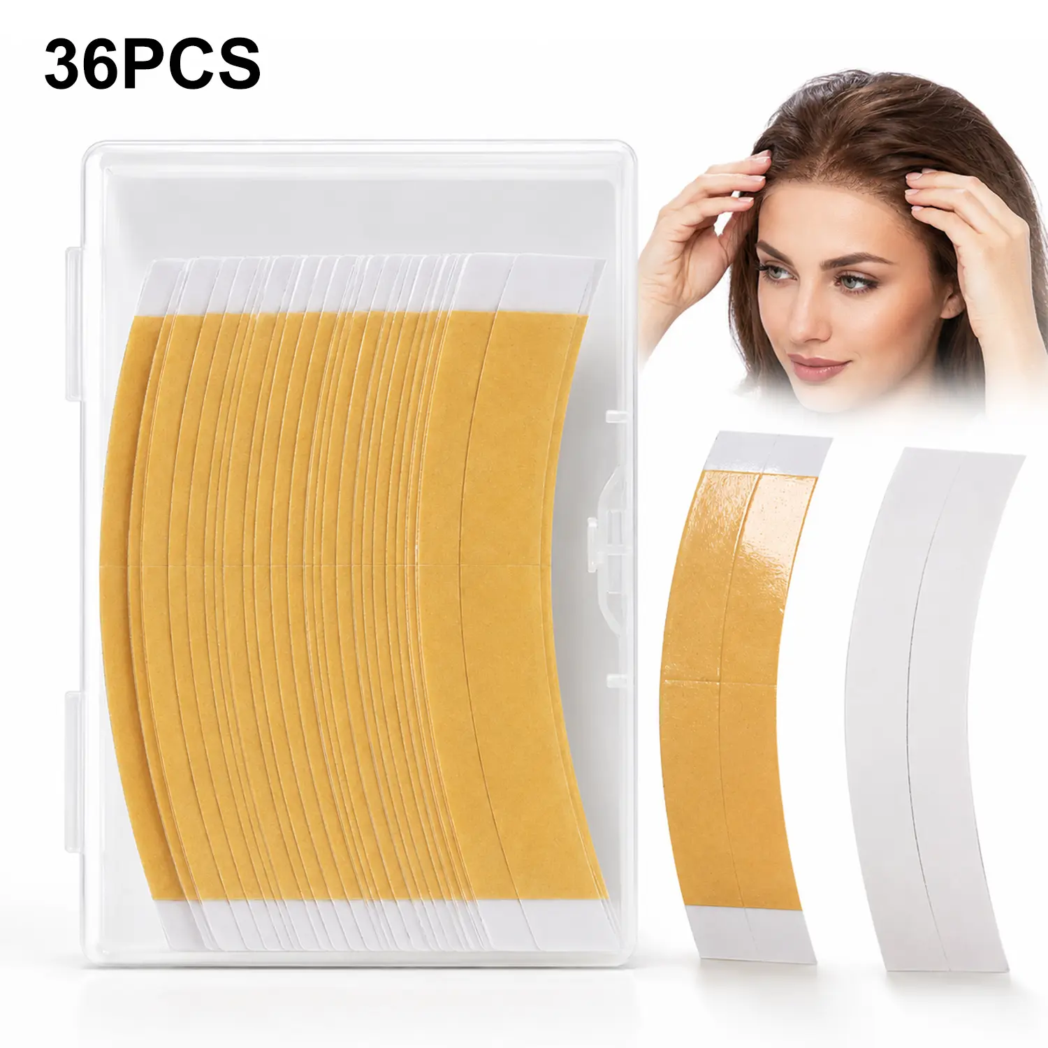 36pcs Wig Tap Double Back Tape for Lace Systems and Tape in Hair Extensions Human Hair