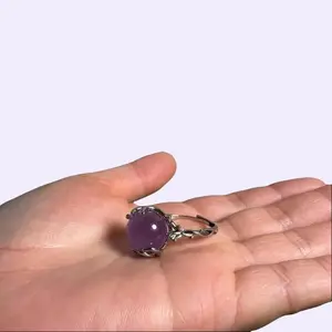 Natural amethyst ring