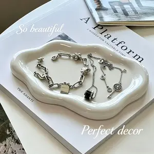 Cloud-Shaped Jewelry Storage Box, Durable Plastic Organizers, Ideal for Necklaces, Earrings, Rings, Watches, Perfect for Vanity Desk, Dressing Mirror
