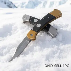 1pc Lightweight Pocket Knife, Multi-Functional Edc Folding Knife, Textured Handle, Daily Tool, Kitchen Essential, Camping Fishing Gift