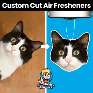 Personalized Photo Car Air Freshener, Customize Freshie for Boyfriend, Girlfriend, Husband or Wife - USA MADE - Made to Order Car Interior Accessories