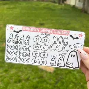 Halloween Savings Challenge 200 dollar | Halloween Savings Tracker | A6 Size